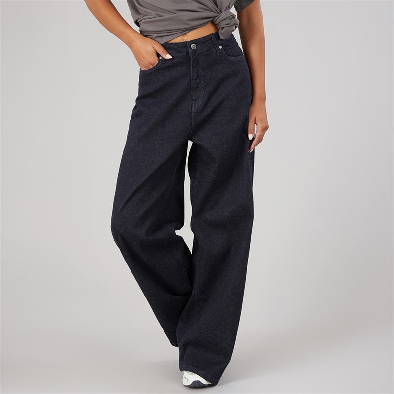 L'amore Couture Dame Tyra Wide Jeans Dark Blue