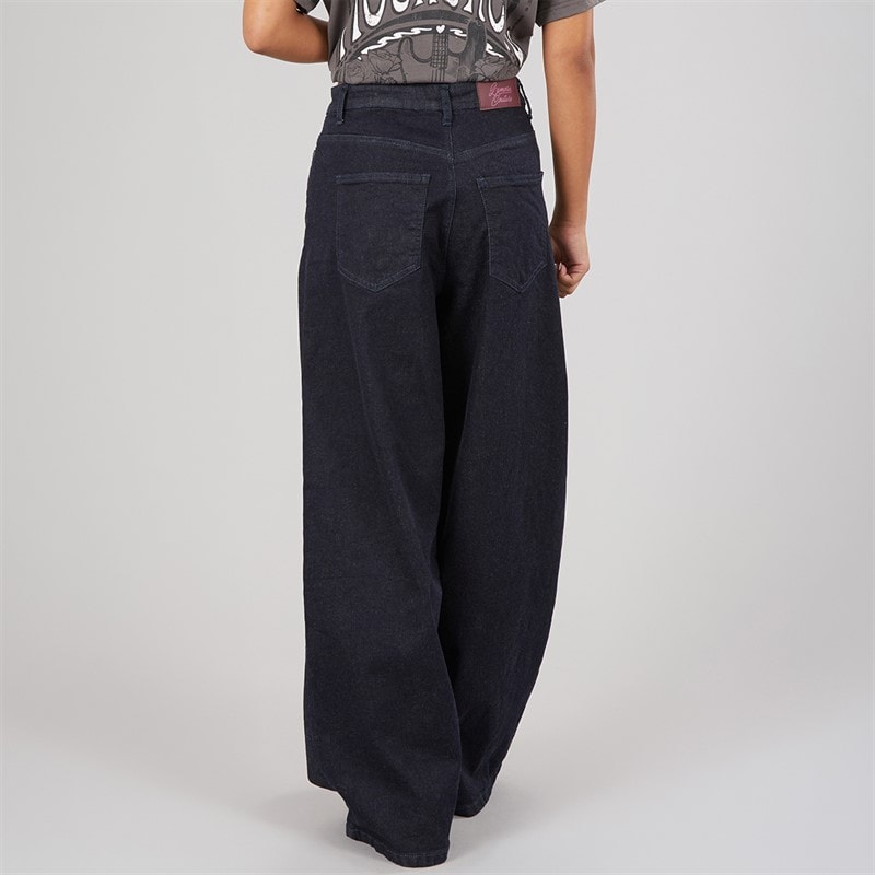L'amore Couture Dame Tyra Wide Jeans Dark Blue - Billede 2