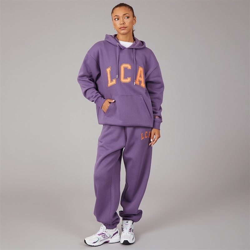 L'amore Couture Dame LC Athletic Hættetrøje Og Joggingbukser Træningsdragt Grape