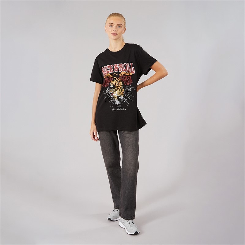 L'amore Couture Dame Denali Oversize T Shirt Sort - Billede 4