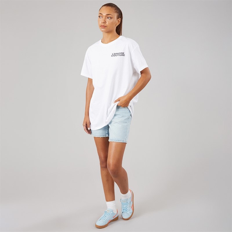 L'amore Couture Dame Texas T-shirt Hvid - Billede 4