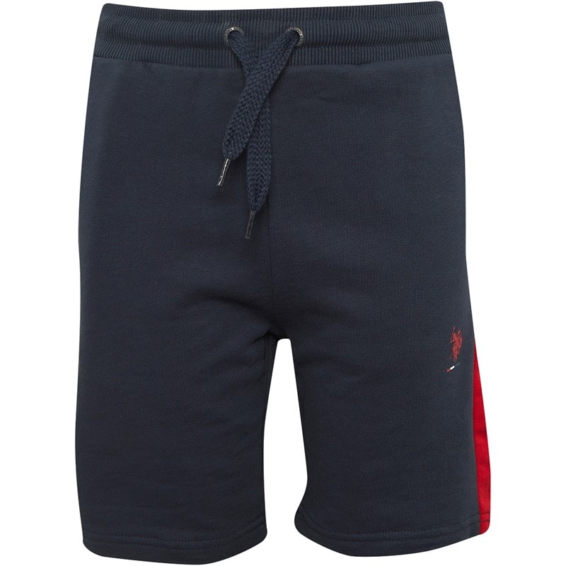 U.S. POLO ASSN. Drenge Sliced Side Shorts af jerseystof Blå - Billede 3
