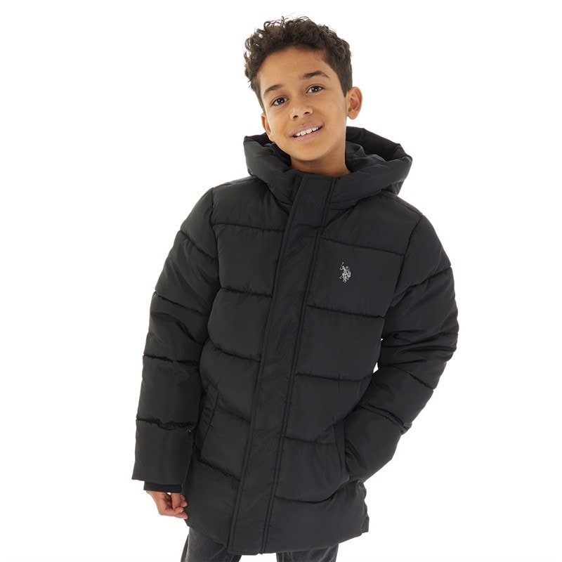 U.S. POLO ASSN. Drenge Tyk Pufferjakke Sort