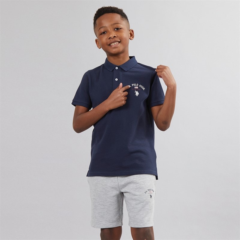 U.S. POLO ASSN. Drenge Sport Graphic Sæt Blå - Billede 1