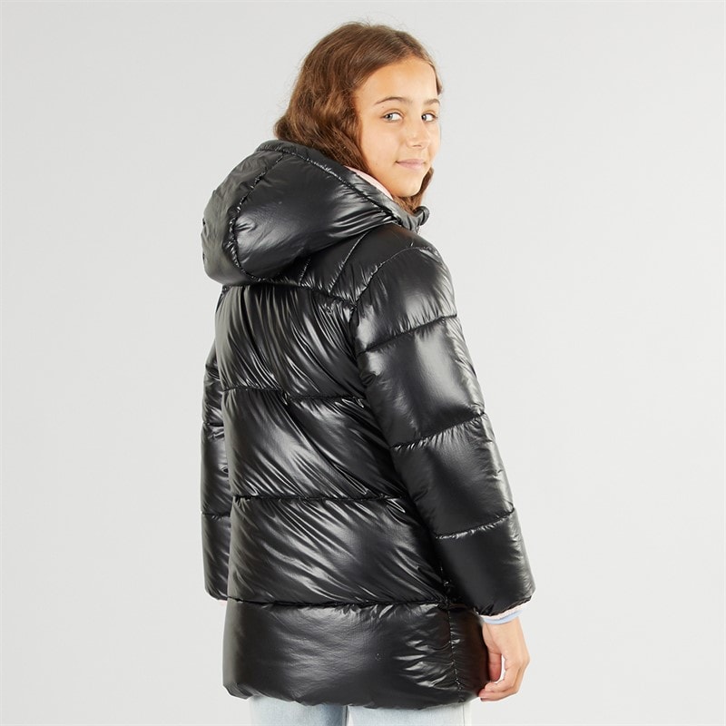 U.S. POLO ASSN. Piger Lang Vatteret Jakke Sort - Billede 2
