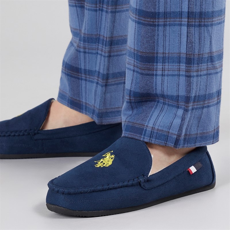 U.S. POLO ASSN. Herre Miky Mokkasin Hjemmesko Marineblå / Guld