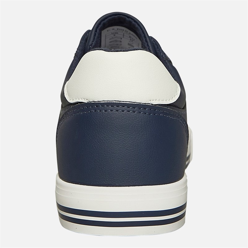 U.S. POLO ASSN. Herre Bobby PU Træningssko Navy/Hvid PU - Billede 3