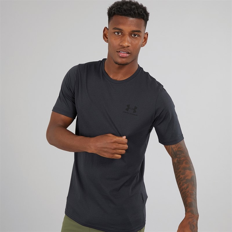 Under Armour Herre Sportstyle T-Shirt Nærmest Sort - Billede 1