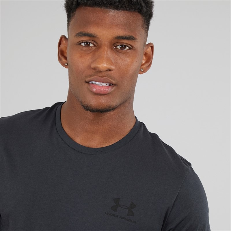 Under Armour Herre Sportstyle T-Shirt Nærmest Sort - Billede 3