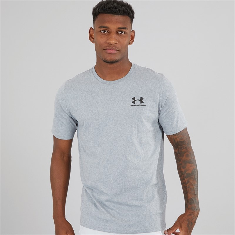Under Armour Herre Sportstyle T-Shirt Lys Grå Mergel