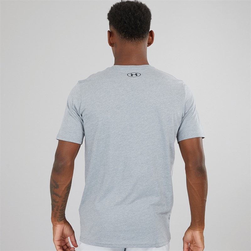 Under Armour Herre Sportstyle T-Shirt Lys Grå Mergel - Billede 2