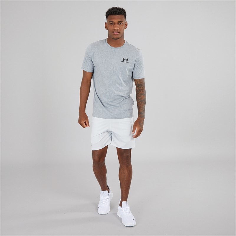 Under Armour Herre Sportstyle T-Shirt Lys Grå Mergel - Billede 4