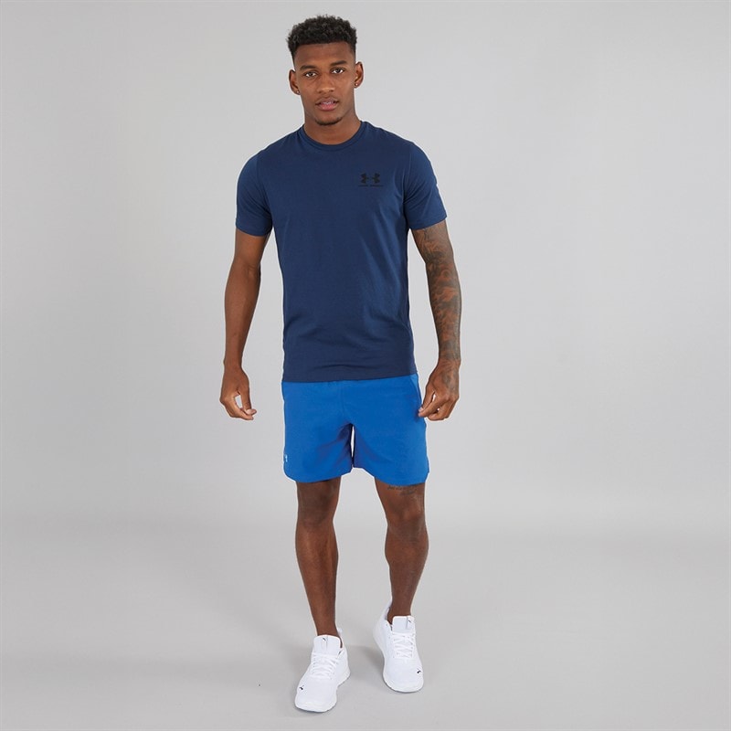 Under Armour Herre UA Sportstyle Left Chest Sport træningstrøjer Marineblå - Billede 3