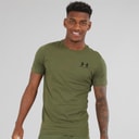 Under Armour Herre UA Sportstyle Left Chest Sport træningstrøjer Kakigrøn