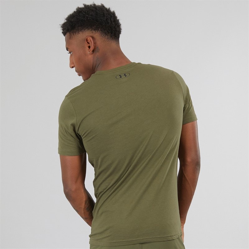 Under Armour Herre UA Sportstyle Left Chest Sport træningstrøjer Kakigrøn - Billede 2