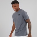 Under Armour Herre UA Sportstyle T-shirt med kort ærme og venstre brystlomme Castlerock/Sort