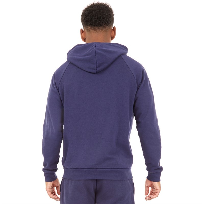 Under Armour Herre UA Rival Fleece Logo Hoodie Midnatsblå/Hvid - Billede 2