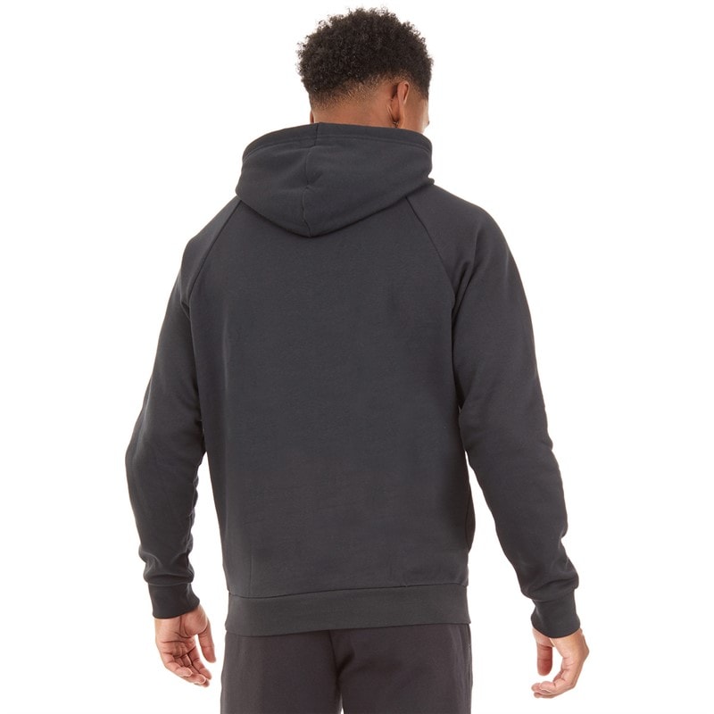 Under Armour Mænd UA Rival Fleece Logo Hoodie Sort/Hvid - Billede 2