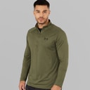 Under Armour Herre UA Tech 2.0 1/2 Zip Marine OD Grøn/Sort