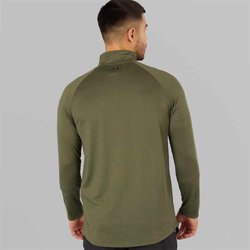 Under Armour Herre UA Tech 2.0 1/2 Zip Marine OD Grøn/Sort - Billede 2