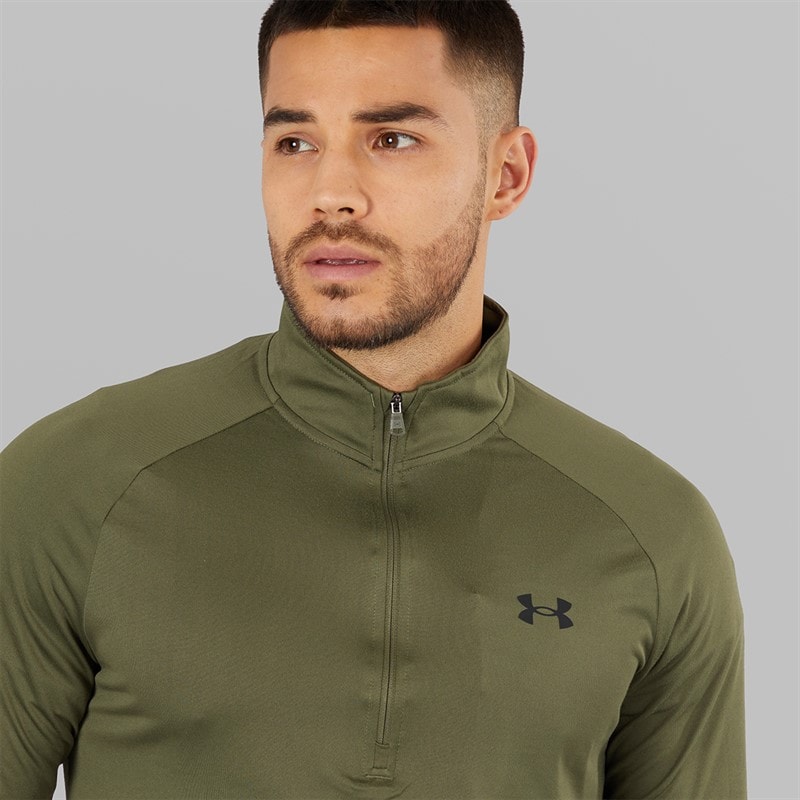 Under Armour Herre UA Tech 2.0 1/2 Zip Marine OD Grøn/Sort - Billede 3
