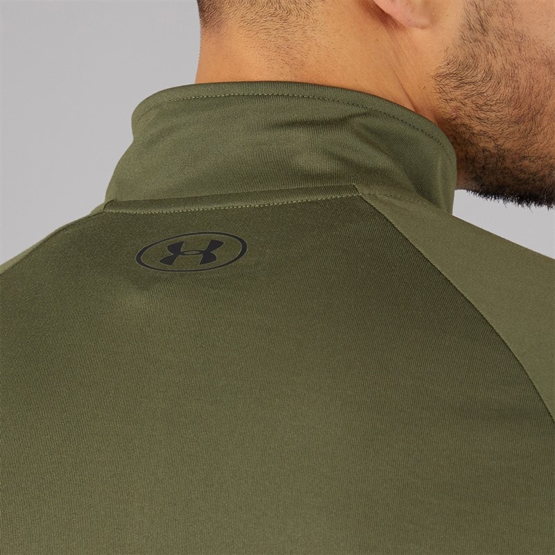 Under Armour Herre UA Tech 2.0 1/2 Zip Marine OD Grøn/Sort - Billede 5