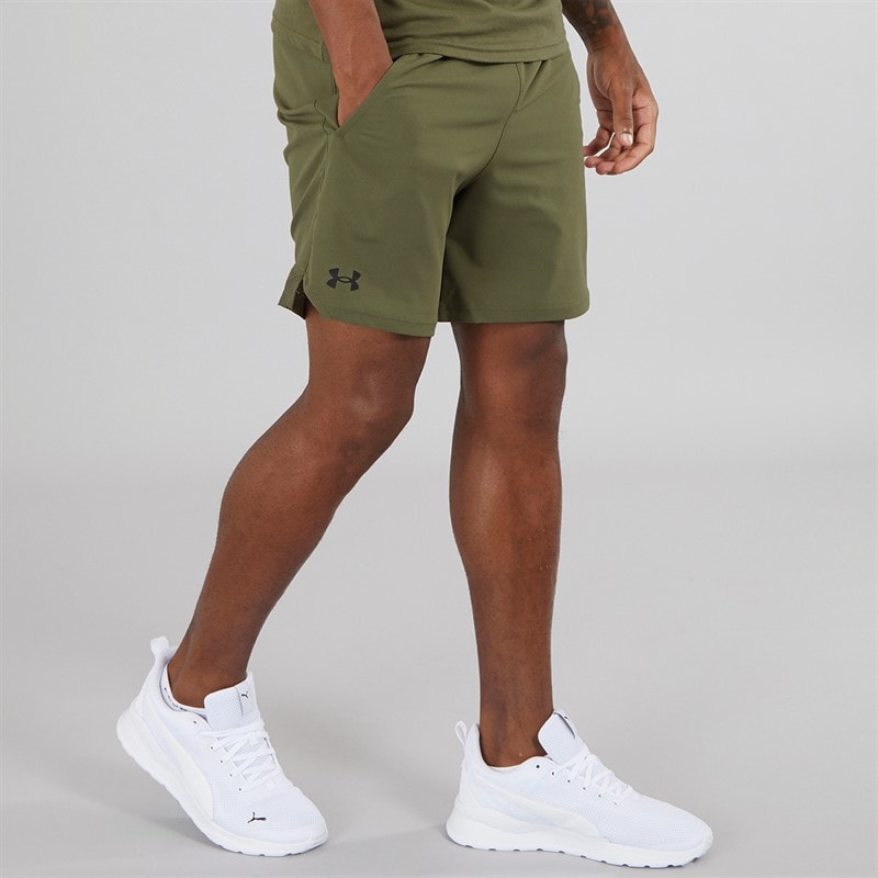 Under Armour Herre UA Vanish Vævet 6 tommer Shorts Marine OD Grøn/Sort - Billede 1