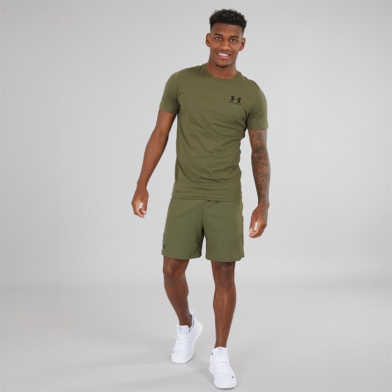 Under Armour Herre UA Vanish Vævet 6 tommer Shorts Marine OD Grøn/Sort - Billede 4