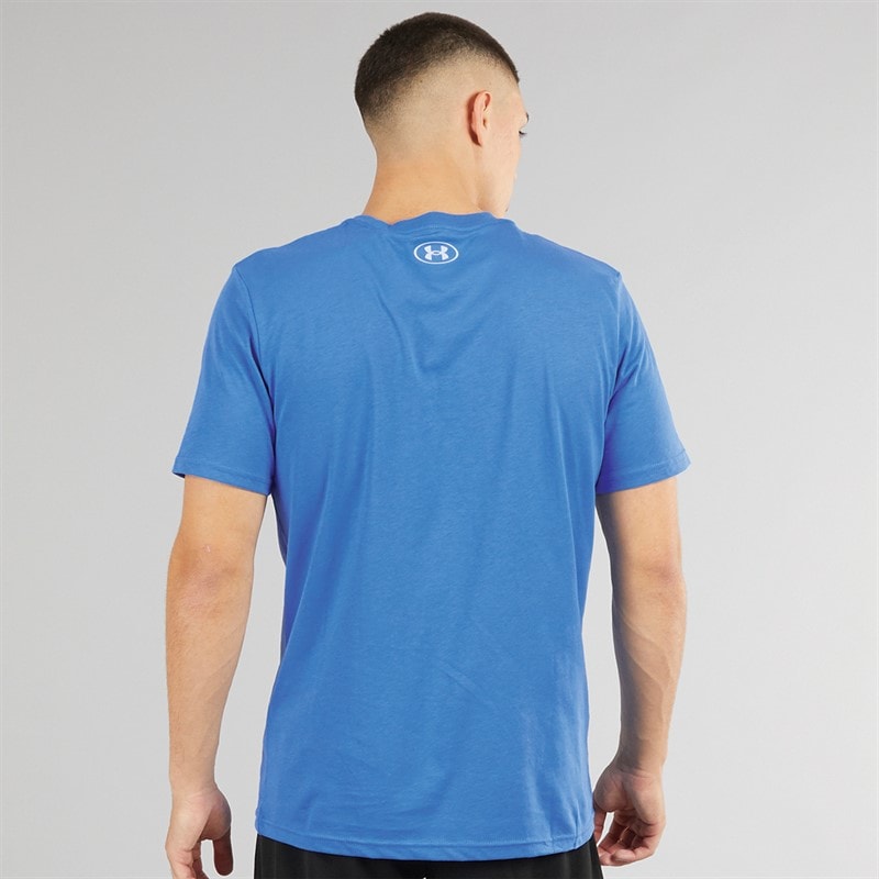 Under Armour Herre UA Sportstyle Venstre Bryst Kortærmet T-shirt Blå Atlantis/Blå Rolig - Billede 2