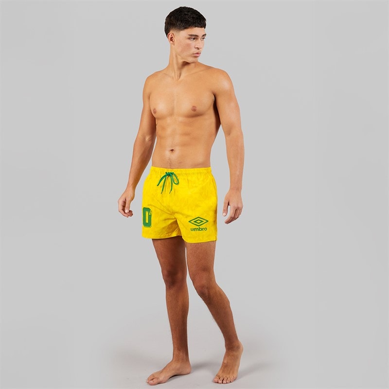Umbro Herre Racer Svømme Shorts Gul/Grøn - Billede 4