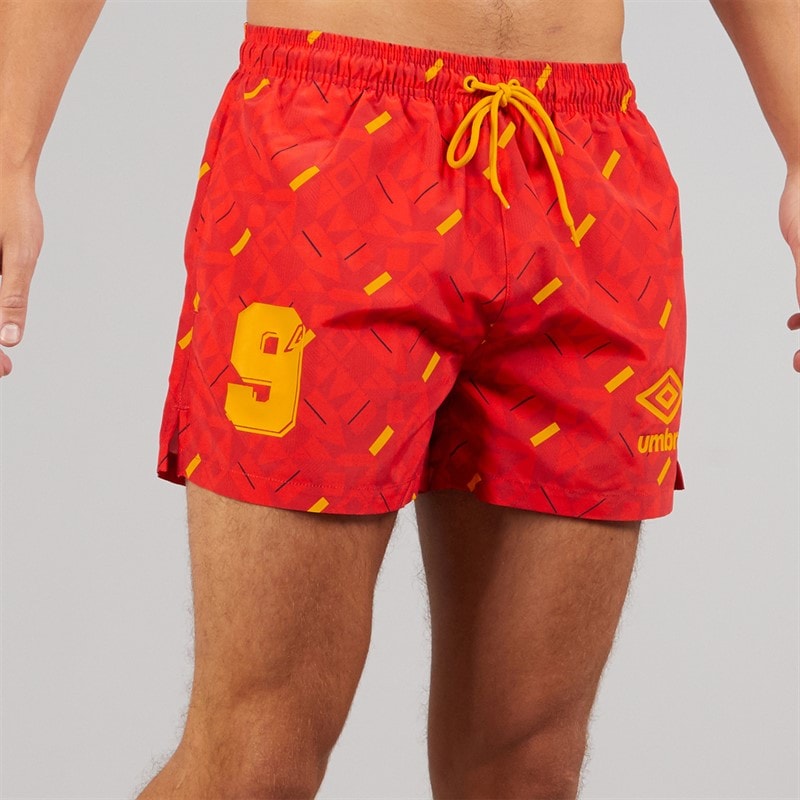 Umbro Herre Racer Svømme Shorts Rød/Orange/Navy