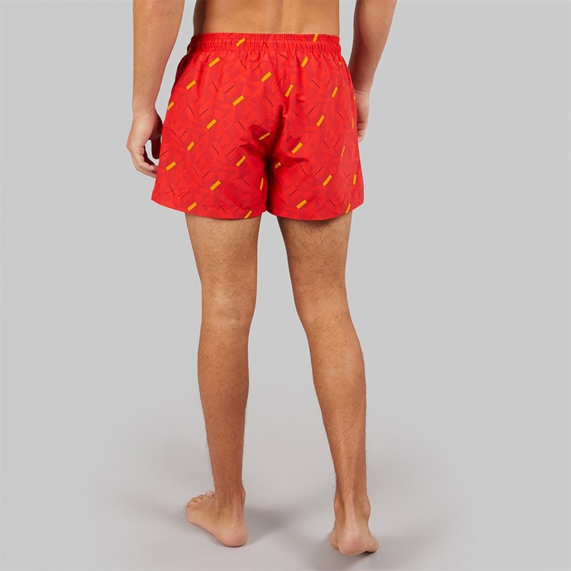 Umbro Herre Racer Svømme Shorts Rød/Orange/Navy - Billede 2
