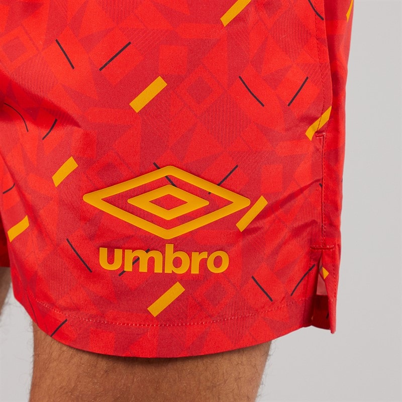 Umbro Herre Racer Svømme Shorts Rød/Orange/Navy - Billede 3