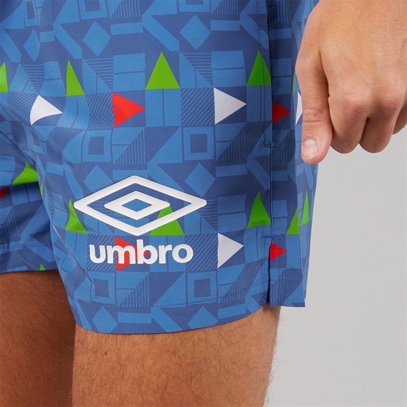 Umbro Herre Racer Svømme Shorts Blå/Rød/Grøn/Hvid - Billede 3