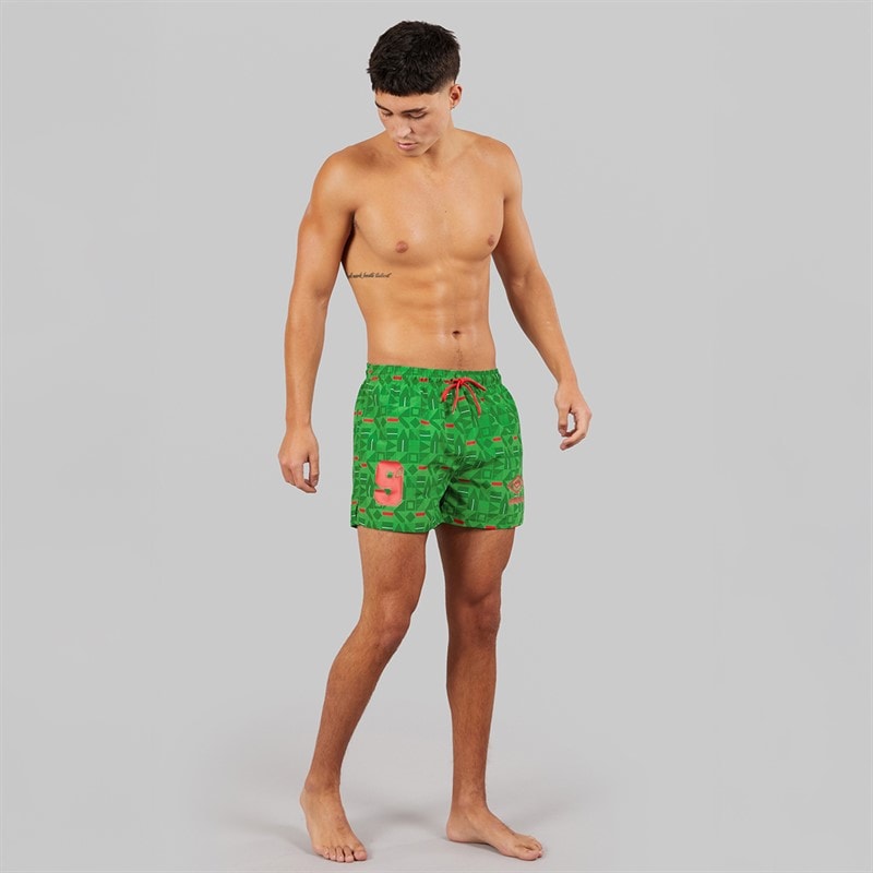 Umbro Herre Racer Svømme Shorts Grøn/Rød/Hvid - Billede 4