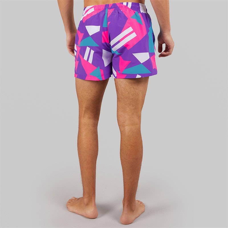 Umbro Herre Loco Svømme Shorts Prism Violet/Knockout Pink/Hawiian Blue - Billede 2