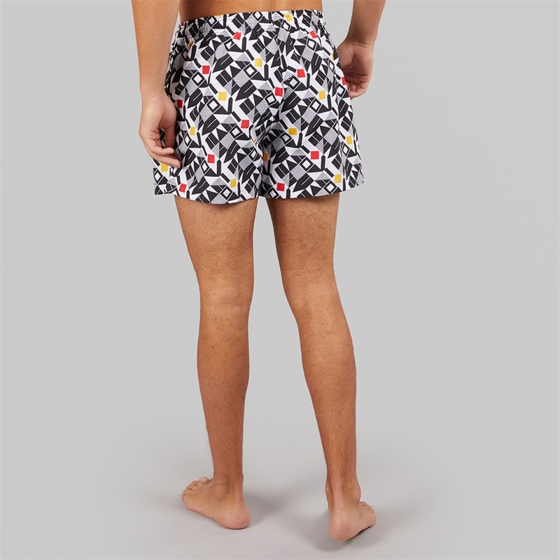 Umbro Herre Racer Svømme Shorts Hvid/Sort/Gold/Rød - Billede 2