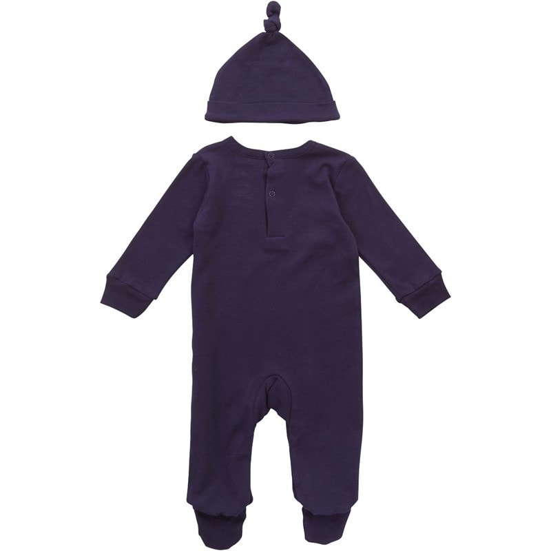 DKNY Jeans Baby Drenge outfit med knudehat sæt Navy - Billede 2