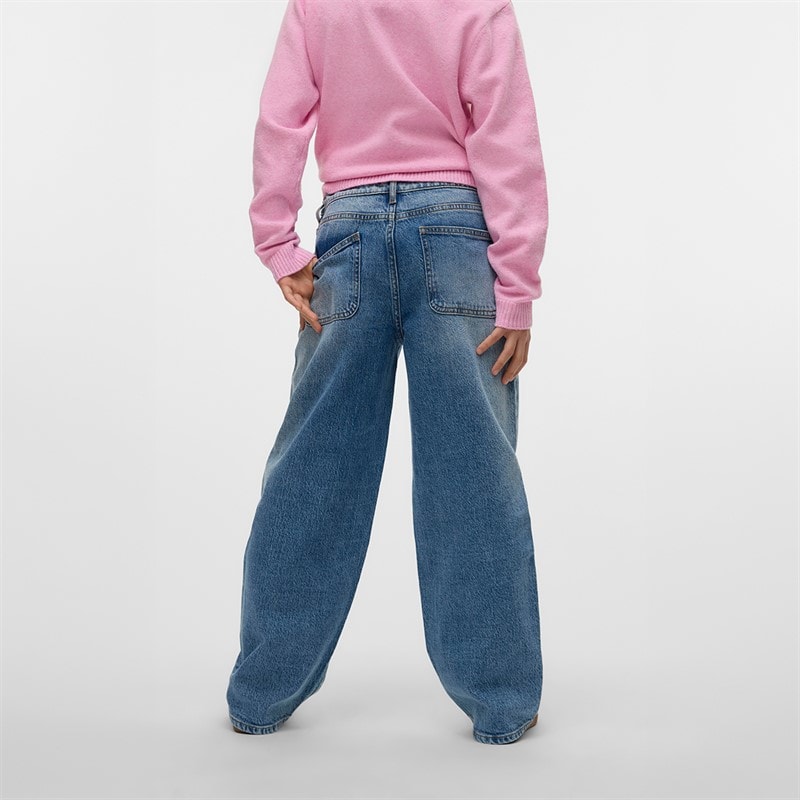 Vero Moda Piger Brook Løse Jeans Medium Blue Denim - Billede 2
