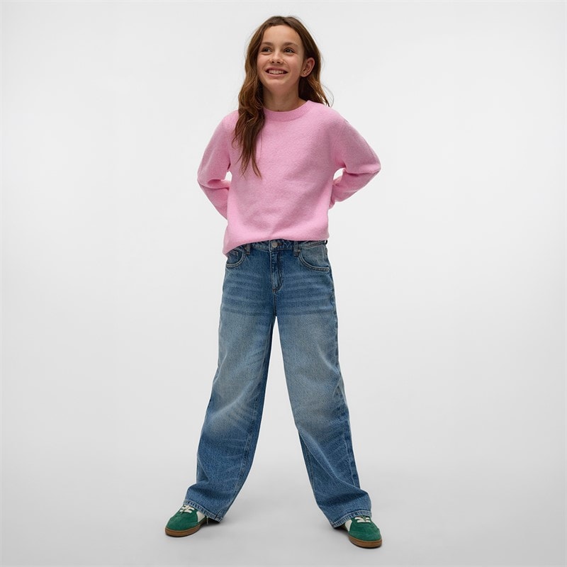 Vero Moda Piger Brook Løse Jeans Medium Blue Denim - Billede 3