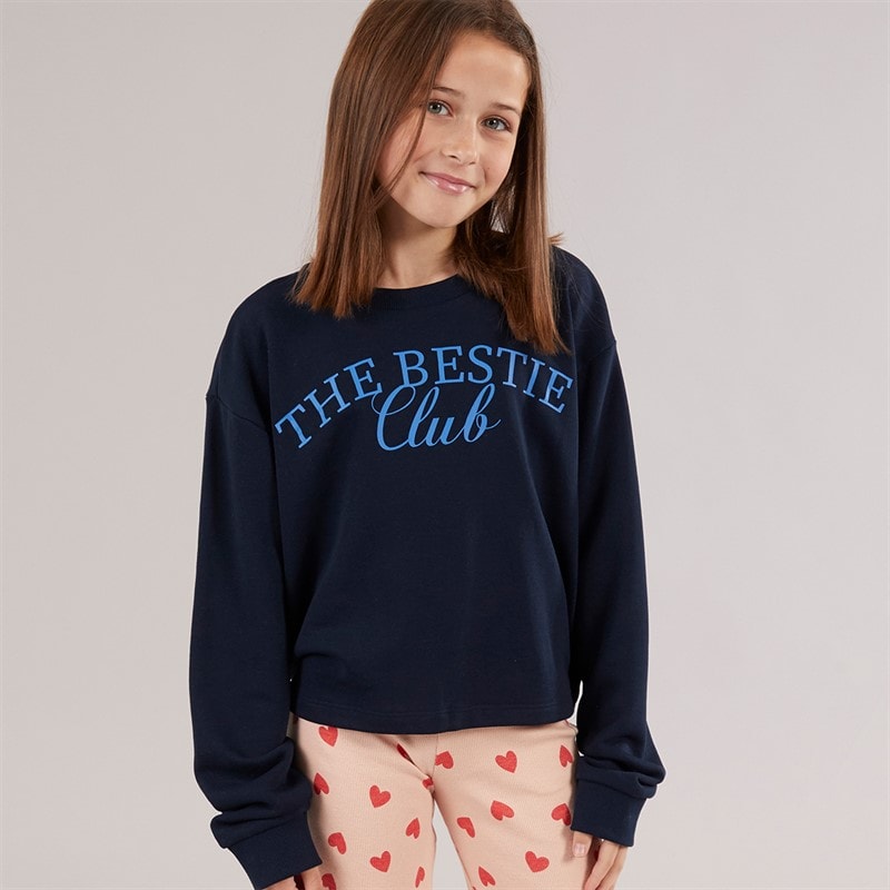 Vero Moda Piger Linsey Sweatshirt Navy Blazer The Bestie Club - Billede 1
