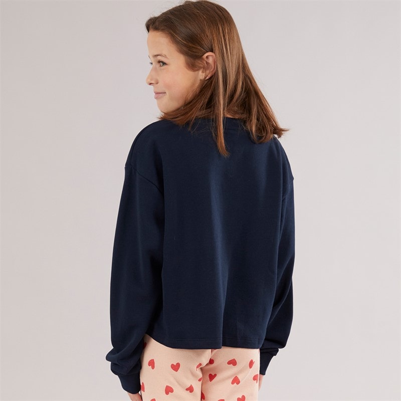 Vero Moda Piger Linsey Sweatshirt Navy Blazer The Bestie Club - Billede 2