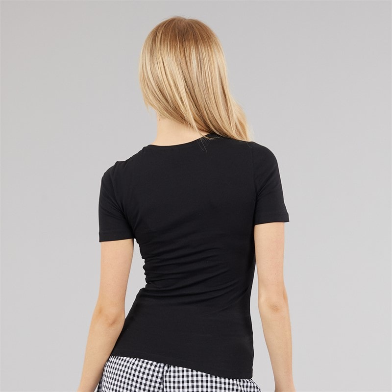 Vero Moda Dame Lulu T-shirt Sort - Billede 2