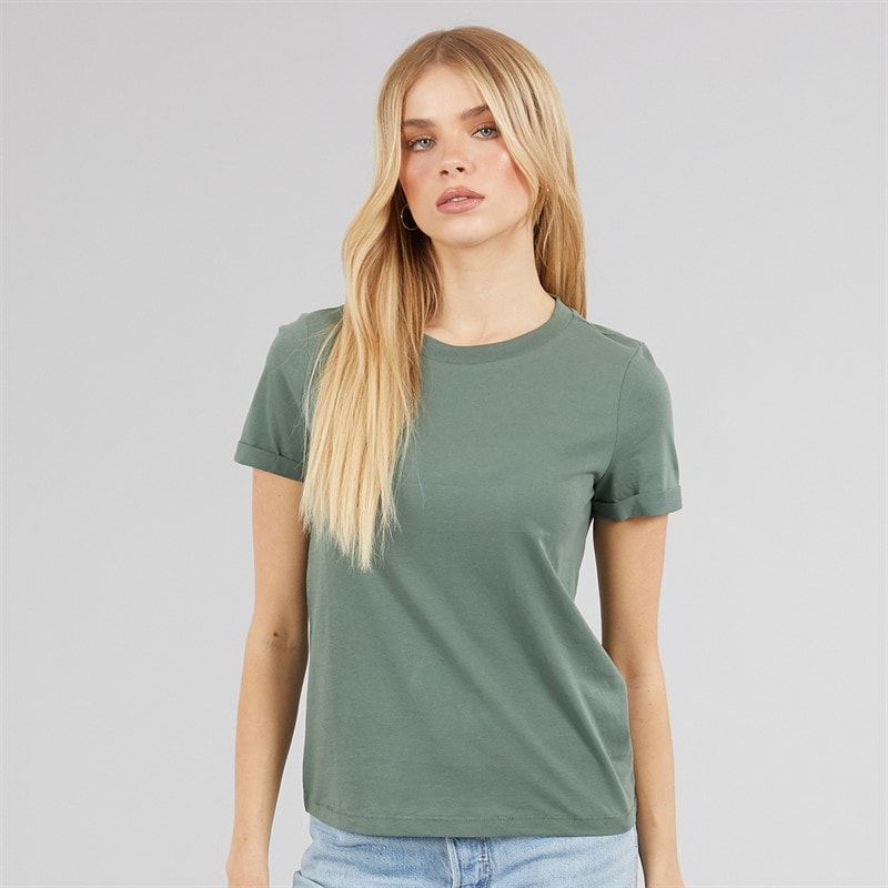 Vero Moda Dame Paula T Shirt Laurel Wreath - Billede 1