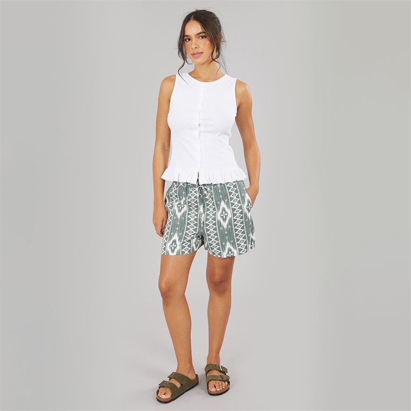 Vero Moda Dame Milo Paperbag Shorts Laurel Wreath - Billede 3