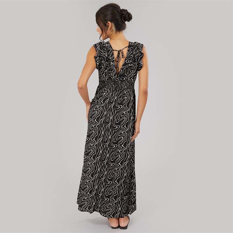 Vero Moda Dame Easy Joy Maxi Kjole Sort - Billede 2