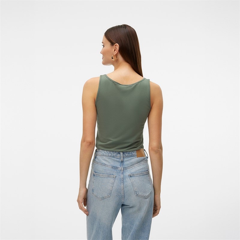 Vero Moda Dame Lulu Lang Tanktop Laurbærkrans - Billede 2