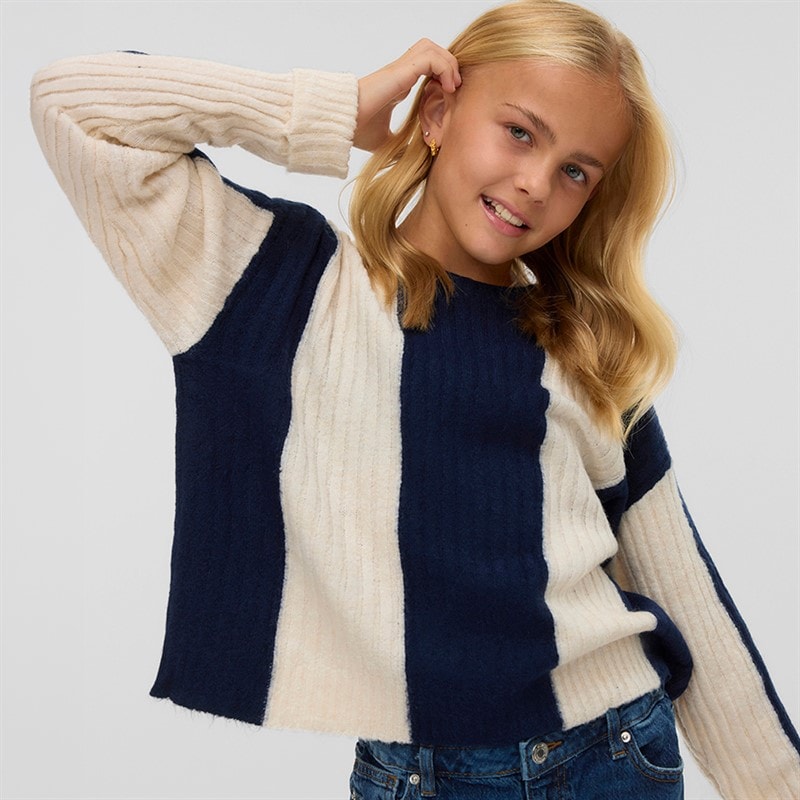 Vero Moda Piger Jojo Sweater Marineblå - Billede 1