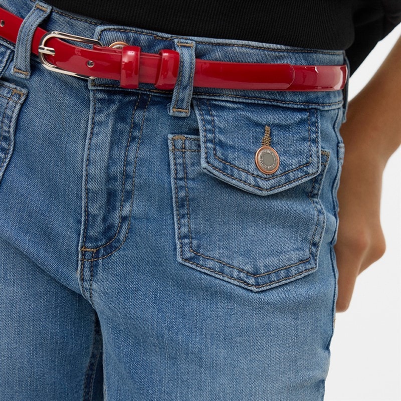 Vero Moda Piger Jennie Denim Kjole - Billede 3