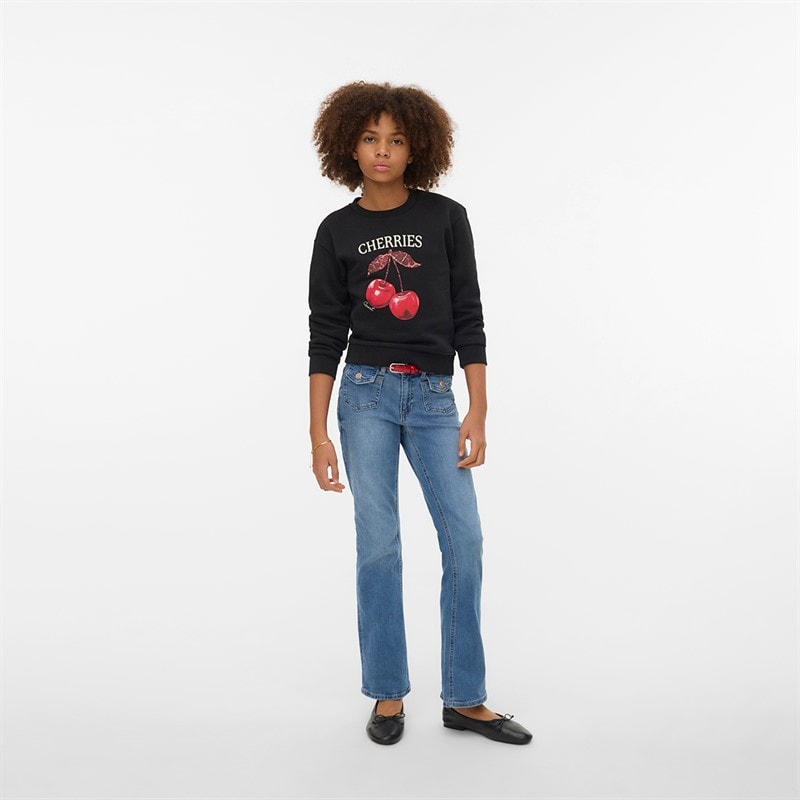 Vero Moda Piger Jennie Denim Kjole - Billede 4